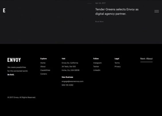 杭州网站页脚高端设计技巧