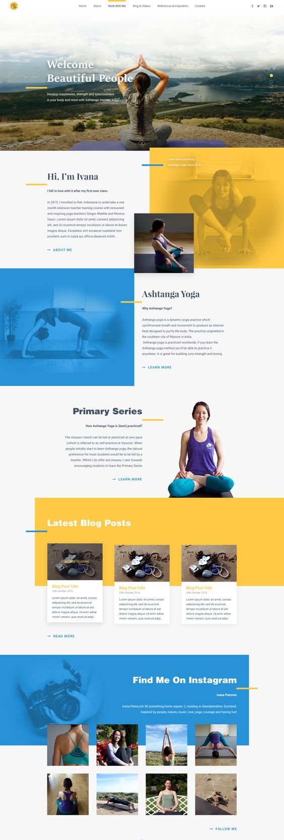 高端瑜伽网页设计的高端教程